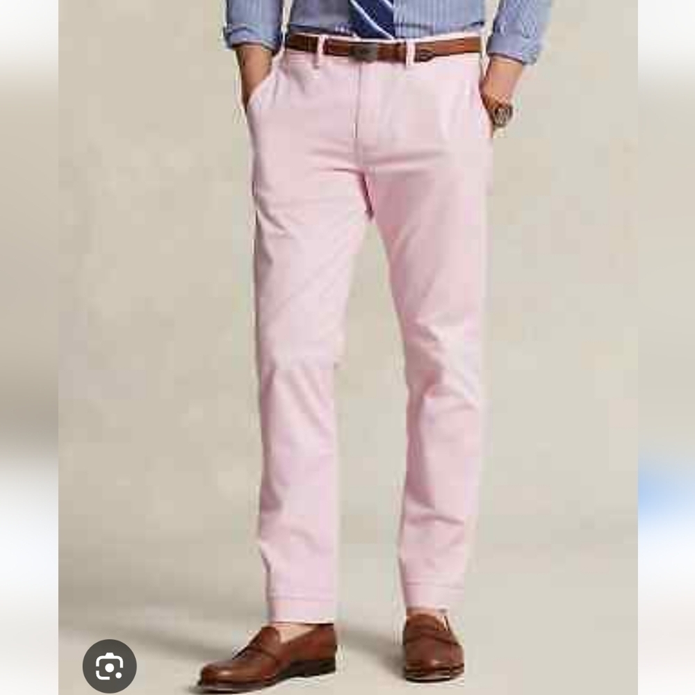 NIB‎ Men's Pink Lightweight Polyester Dress Pants Size XL B79